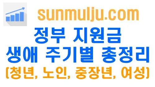 정부 지원금 (청년, 노인, 중장년, 여성) 맞춤형 지원금 총정리