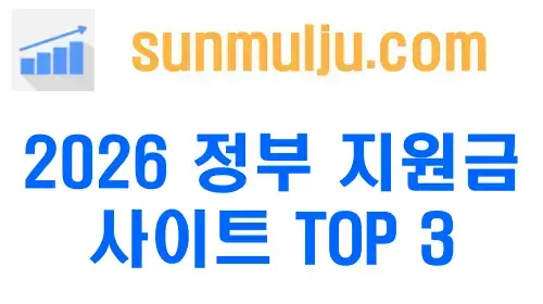 2026 정부 지원금 꼭 알아야 할 사이트 TOP3 2026 정부 지원금 꼭 알아야 할 사이트 TOP3